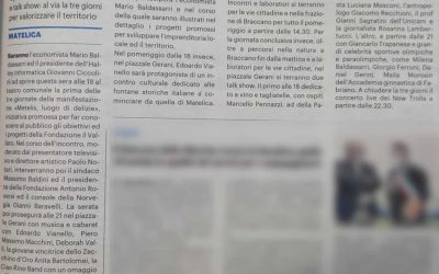 L’economista Baldassari e il console della Norvegia a “Metelis”