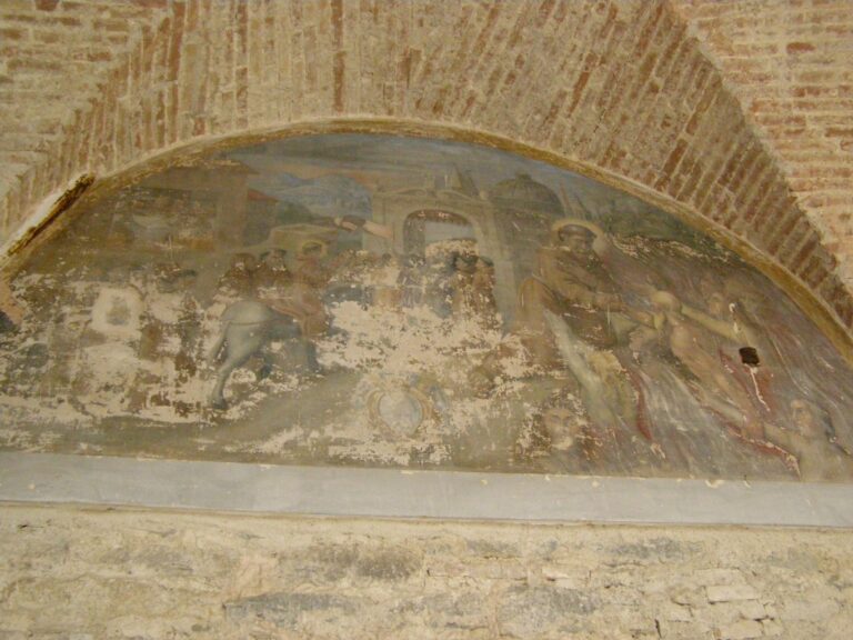 Lunetta affrescata del Convento di San Francesco